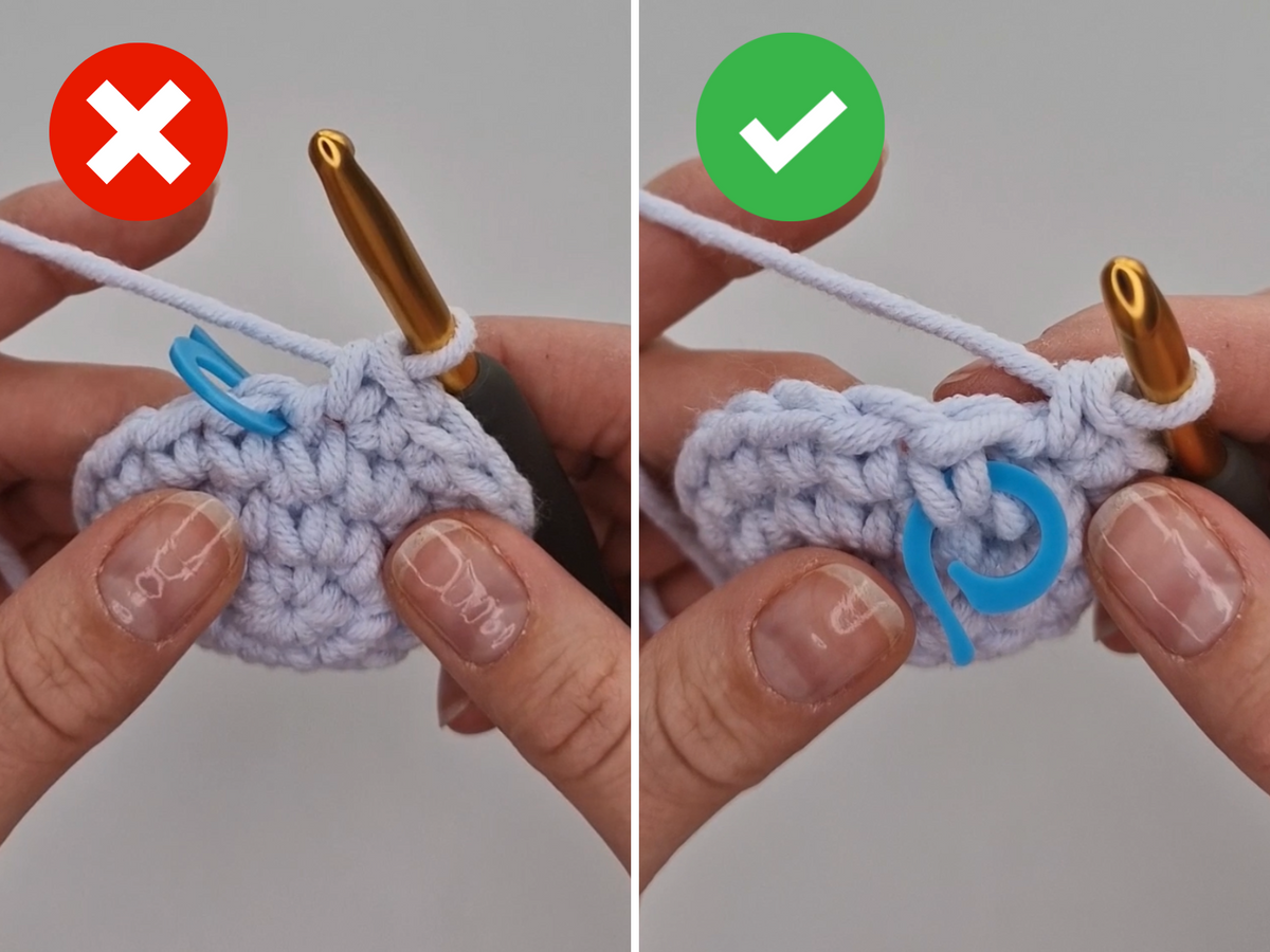 Quicker method of using a Stitch Marker that will save you time and fr ...