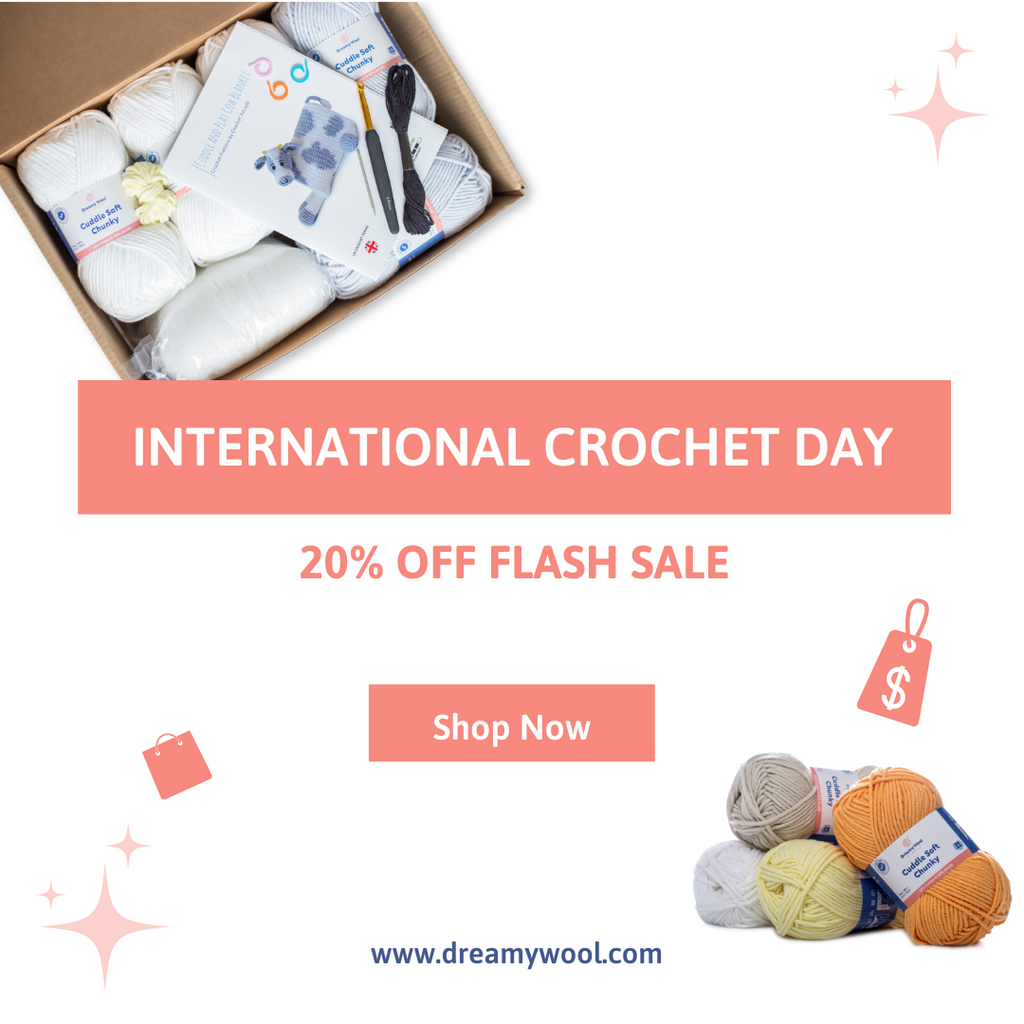FLASH SALE for International Crochet Day -20% OFF!