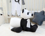 Panda Bear Cuddle and Play Blanket Crochet Yarn Kit
