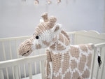 Cuddle and Play Giraffe Blanket Crochet Yarn KIT